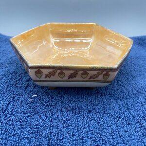 Vintage B & Co 1914 Hand Painted Gold Detail From France 5.5" Dish Bowl